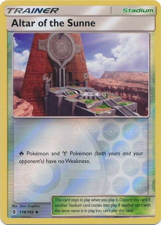 Guardians Rising - 118/145 - Altar of the Sunne - Reverse Holo