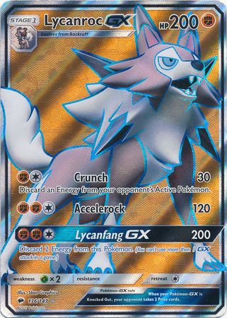 Burning Shadows - 136/147 - Lycanroc GX