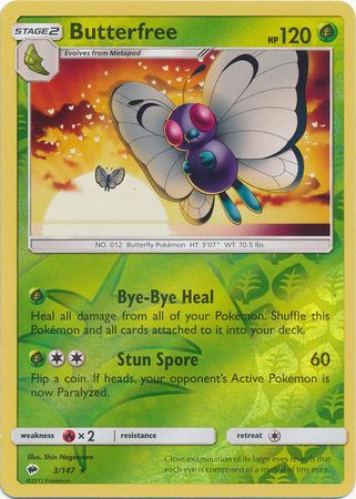 Burning Shadows - 003/147 - Butterfree - Reverse Holo