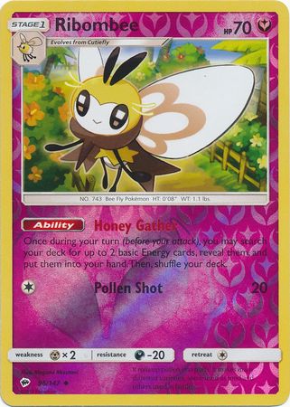 Burning Shadows - 096/147 - Ribombee - Reverse Holo