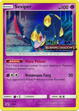 Black Star Promos - SM46 - Seviper - Pre-Release Holo