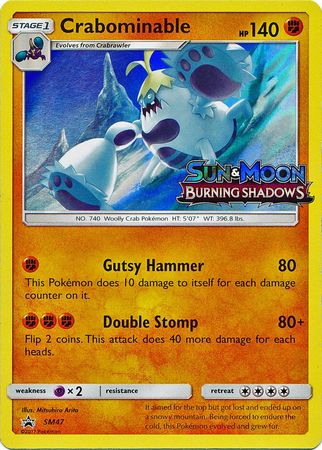 Black Star Promos - SM47 - Crabominable - Pre-Release Holo