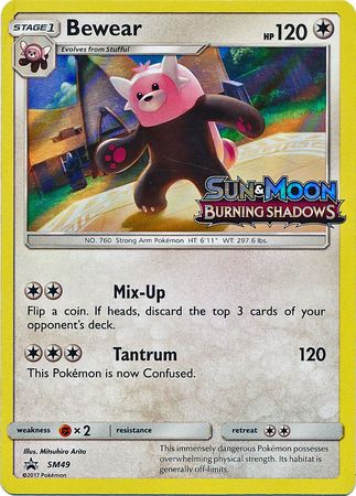 Black Star Promos - SM49 - Bewear - Pre-Release Holo