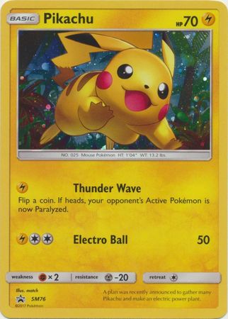 Black Star Promos - SM76 - Pikachu - Holo