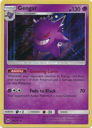 Crimson Invasion - 038/111 - Gengar - Holo