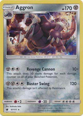 Crimson Invasion - 067/111 - Aggron - Holo