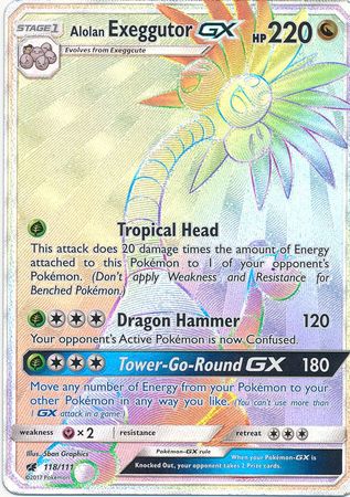 Crimson Invasion - 118/111 - Alolan Exeggutor GX