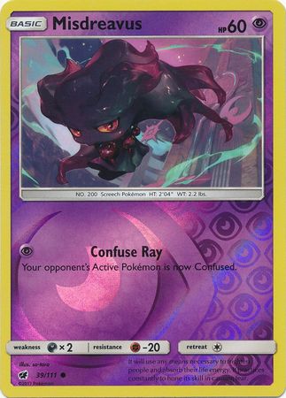 Crimson Invasion - 039/111 - Misdreavus - Reverse Holo