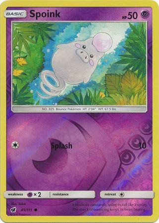 Crimson Invasion - 041/111 - Spoink - Reverse Holo