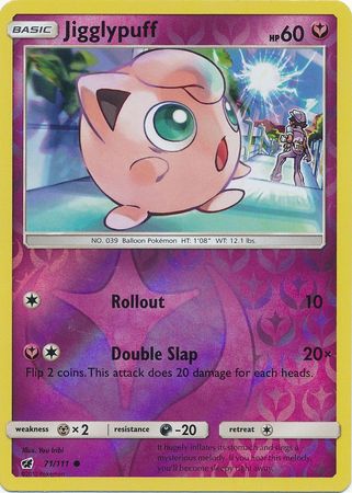 Crimson Invasion - 071/111 - Jigglypuff - Reverse Holo