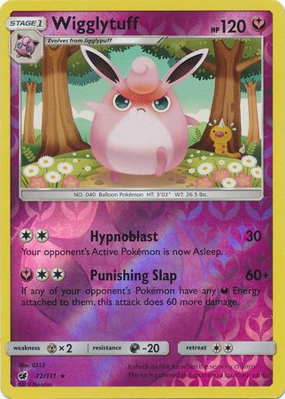 Crimson Invasion - 072/111 - Wigglytuff - Reverse Holo