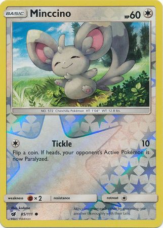 Crimson Invasion - 085/111 - Minccino - Reverse Holo