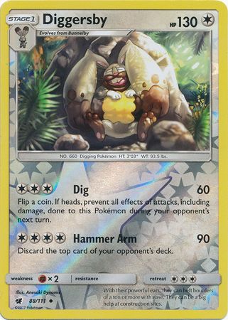 Crimson Invasion - 088/111 - Diggersby - Reverse Holo