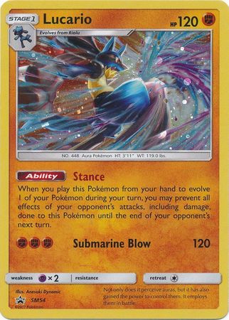 Black Star Promos - SM54 - Lucario - Holo