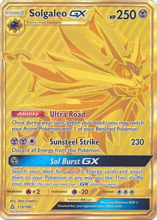 Ultra Prism - 173/156 - Solgaleo GX (Gold)