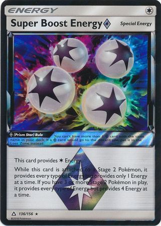 Ultra Prism - 136/156 - Super Boost Energy - Prism Holo