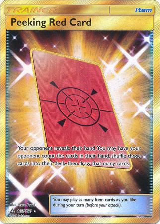 Ultra Prism - 169/156 - Peeking Red Card (Gold)