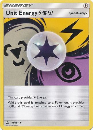 Ultra Prism - 138/156 - Unit Energy (Lightning, Psychic & Metal)