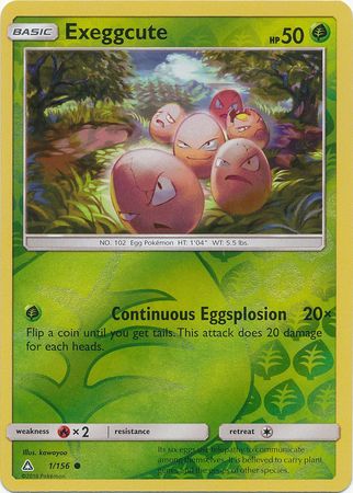 Ultra Prism - 001/156 - Exeggcute - Reverse Holo