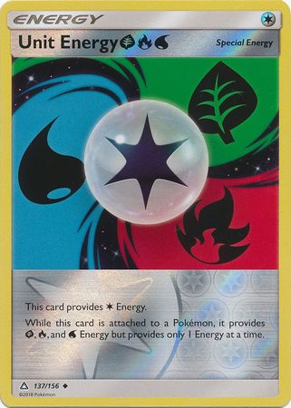 Ultra Prism - 137/156 - Unit Energy (Grass, Fire & Water) - Reverse Holo