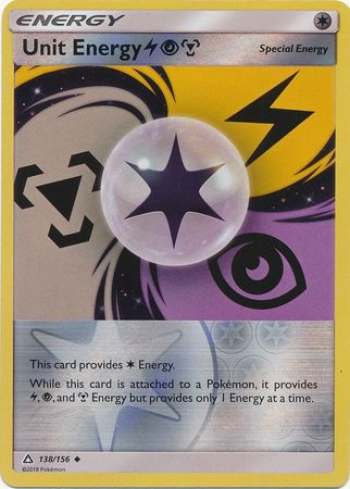 Ultra Prism - 138/156 - Unit Energy (Lightning, Psychic & Metal) - Reverse Holo