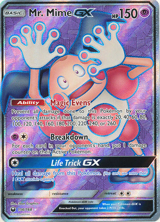 Celestial Storm - 156/168 - Mr. Mime GX