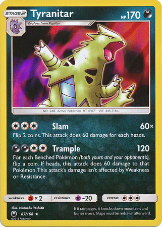 Celestial Storm - 087/168 - Tyranitar - Holo