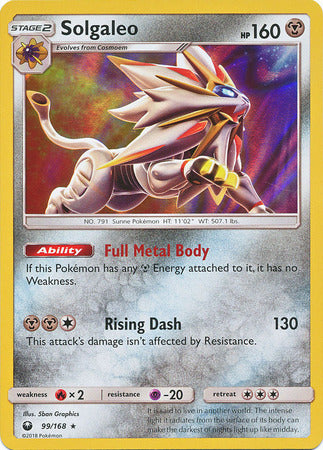 Celestial Storm - 099/168 - Solgaleo - Holo