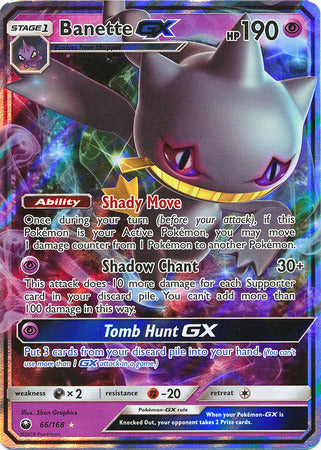 Celestial Storm - 066/168 - Banette GX