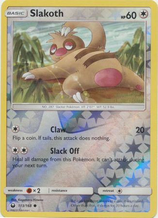 Celestial Storm - 113/168 - Slakoth - Reverse Holo