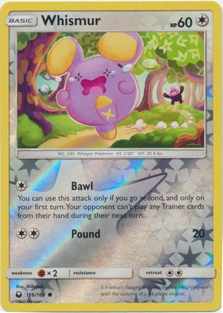 Celestial Storm - 116/168 - Whismur - Reverse Holo