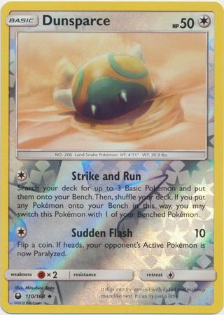 Celestial Storm - 110/168 - Dunsparce - Reverse Holo