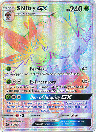 Celestial Storm - 169/168 - Shiftry GX