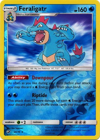 Dragon Majesty - 024/070 - Feraligatr - Reverse Holo