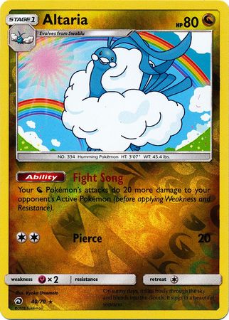 Dragon Majesty - 040/070 - Altaria - Reverse Holo