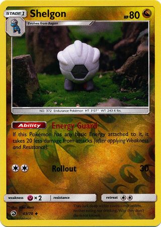 Dragon Majesty - 043/070 - Shelgon - Reverse Holo