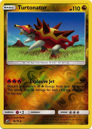 Dragon Majesty - 050/070 - Turtonator - Reverse Holo