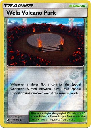 Dragon Majesty - 063/070 - Wela Volcano Park - Reverse Holo