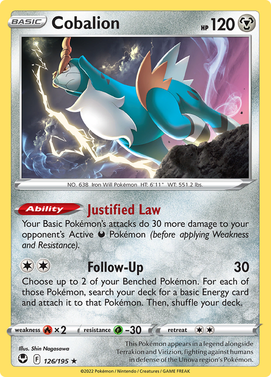 Silver Tempest - 126/195 - Cobalion