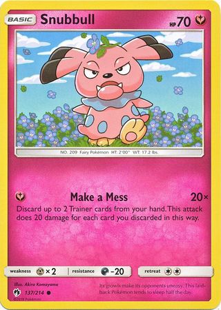 Lost Thunder - 137/214 - Snubbull