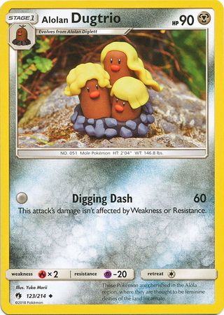 Lost Thunder - 123/214 - Alolan Dugtrio