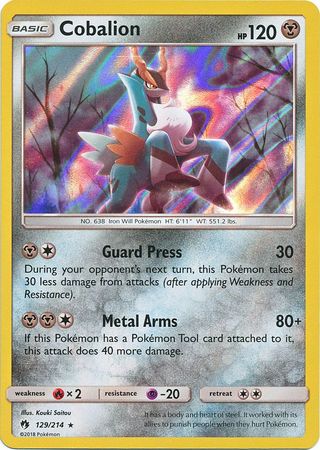 Lost Thunder - 129/214 - Cobalion - Holo