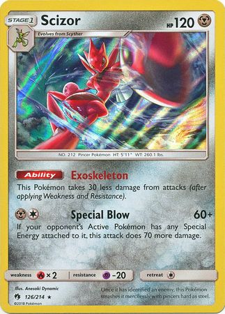 Lost Thunder - 126/214 - Scizor - Holo