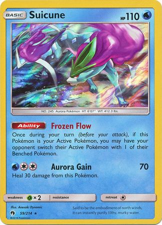 Lost Thunder - 059/214 - Suicune - Holo