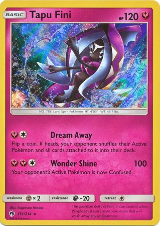 Lost Thunder - 151/214 - Tapu Fini - Holo