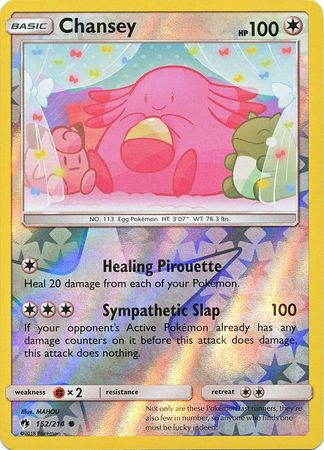 Lost Thunder - 152/214 - Chansey - Reverse Holo