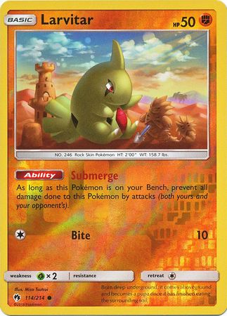 Lost Thunder - 114/214 - Larvitar - Reverse Holo