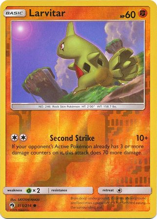 Lost Thunder - 115/214 - Larvitar - Reverse Holo