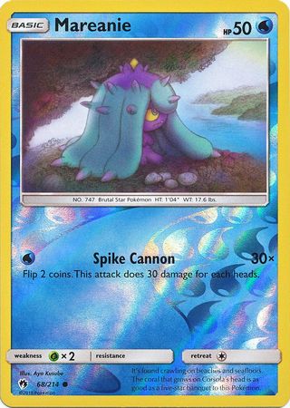 Lost Thunder - 068/214 - Mareanie - Reverse Holo