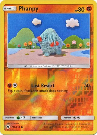 Lost Thunder - 111/214 - Phanpy - Reverse Holo